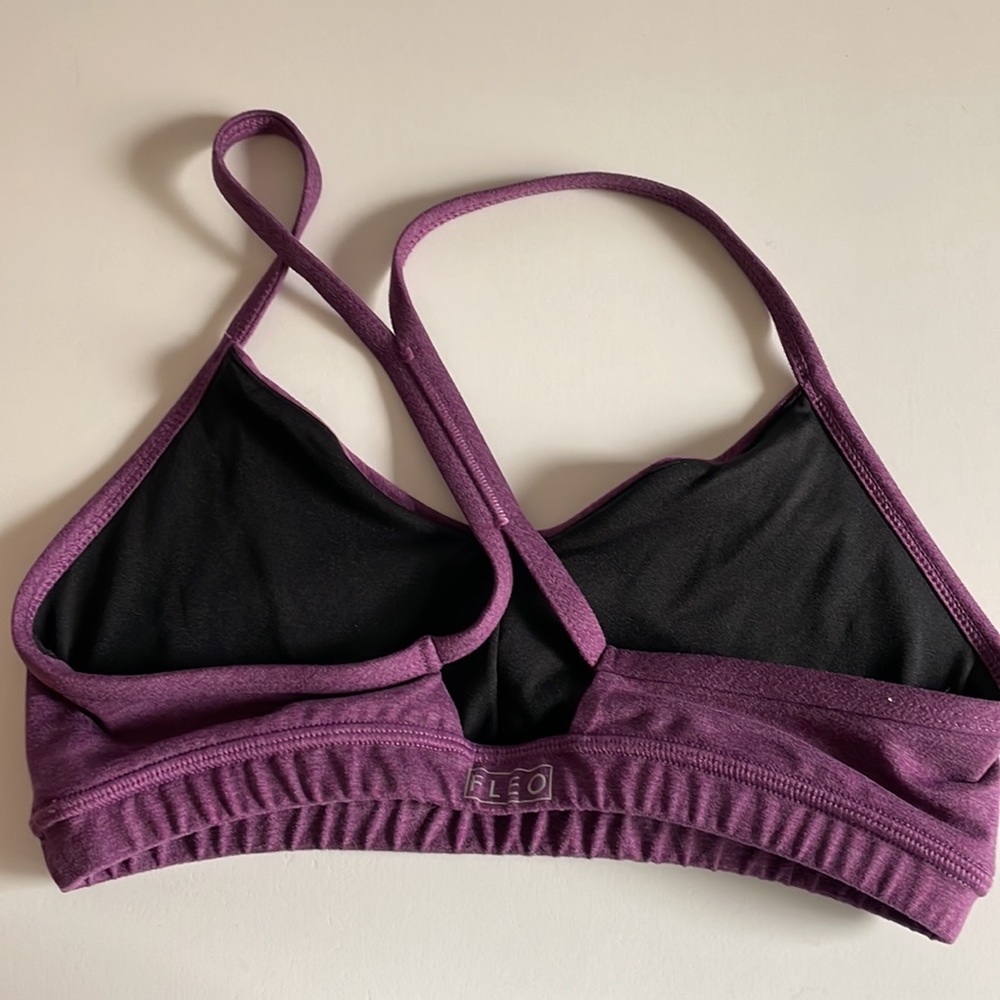FLEO Women's Purple Seamless Bralette - Picture 2 of 3